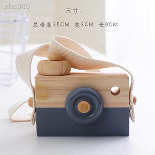 ☸♠Máy Ảnh Bằng Gỗ Dễ Thương Dùng Trang Trí Nhà Cửa/ Làm Đạo Cụ Chụp Ảnh Cho Bé
