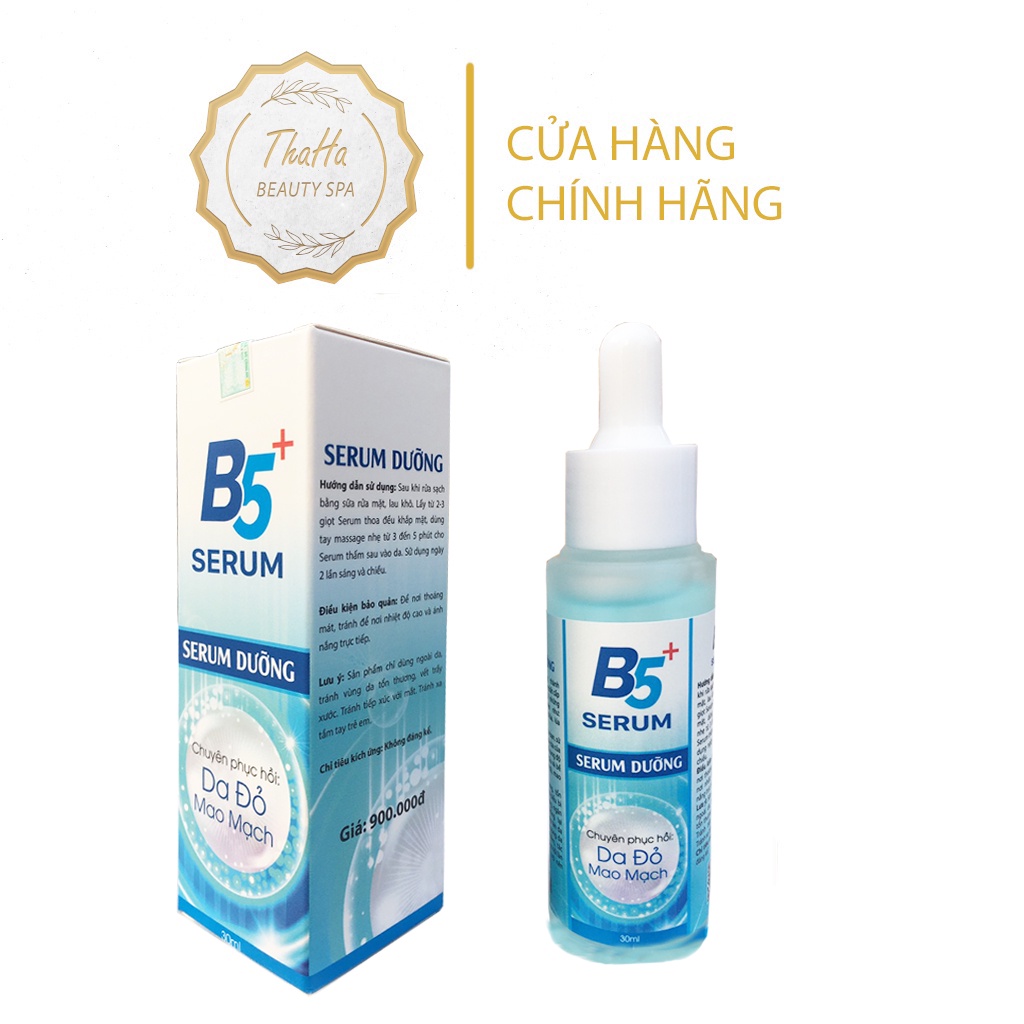 Serum B5 MH Beauty Spa 30ml, Serum phục hồi da tổn thương, sau liệu trình spa, làm dịu da đỏ mao mạch