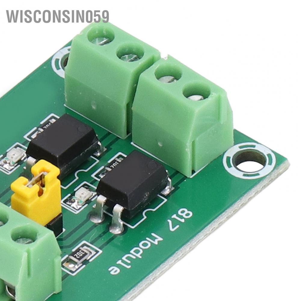 Wisconsin059 Mô-đun cách ly quang học 2 kênh Bo mạch chuyển đổi đầu ra trình điều khiển Optocoupler quang điện