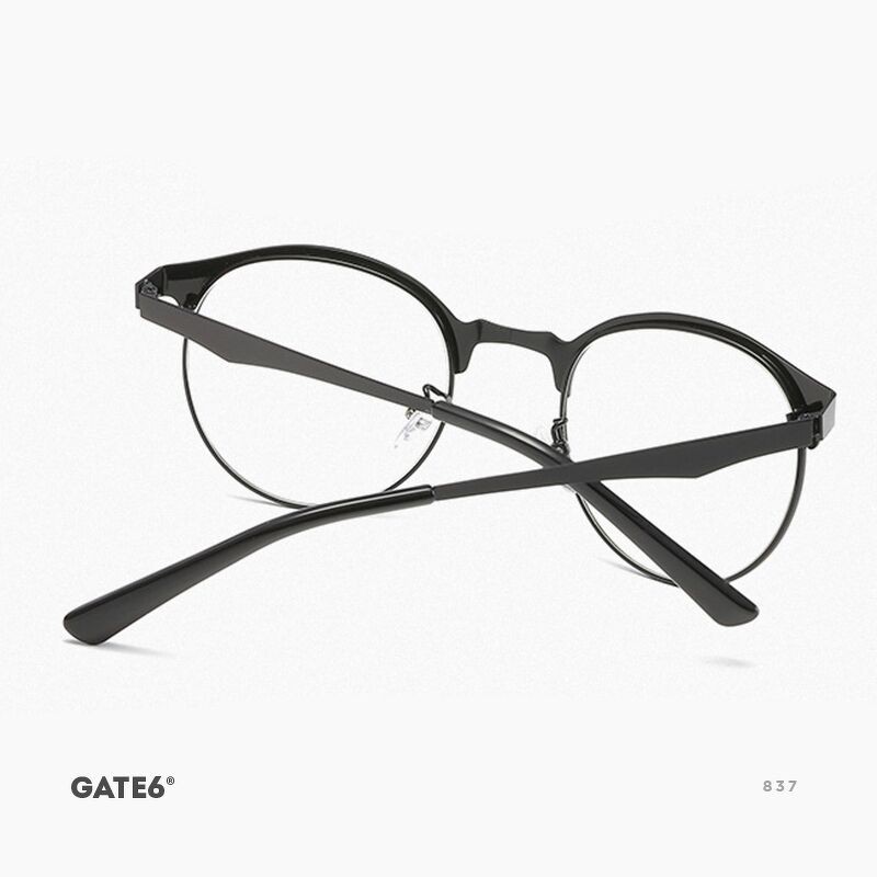 Kính Unisex Thời Trang Vintage - 837 [Tặng bao da + móc khoá]