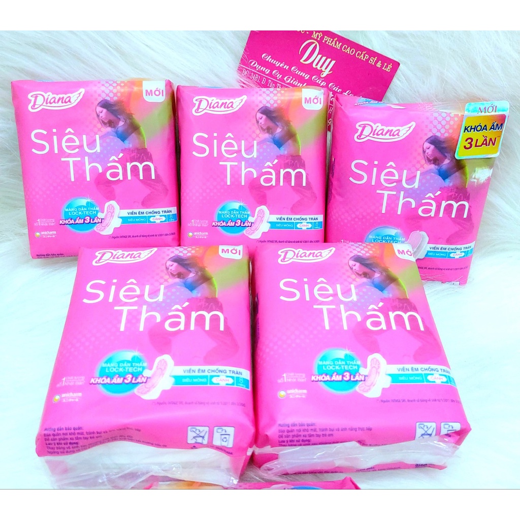 KoTex &amp; Diana -  Băng Vệ Sinh Phụ Nữ Siêu Thấm - Mát Lạnh - Thoải Mái Tự Tin.