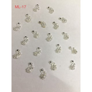 Charm đá gắn móng , charm hình thiên nga