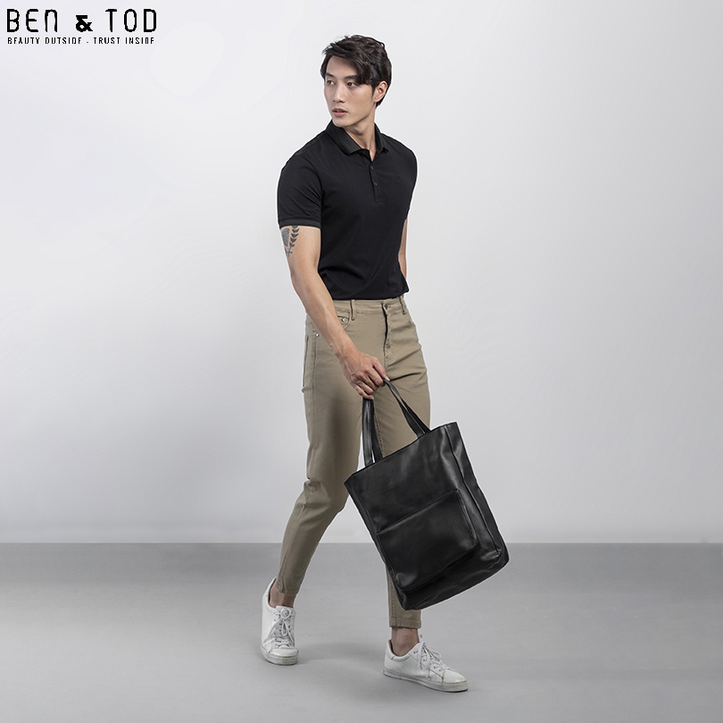 Áo polo nam BEN &amp; TOD 20888 vải thun cotton 100%, nam tính, chỉnh chu, sang trọng, thanh lịch