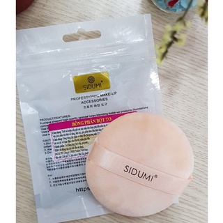 Bông đánh phấn bột to trang điểm - Bông đánh phấn phủ - Siêu mềm mịn, cao cấp SIDUMI- 1 Miếng/ Túi