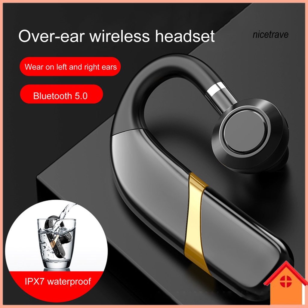 1 Tai Nghe Bluetooth 5.0 Ipx7 X9 Móc Vành Tai Chống Thấm Nước Điện Thoại