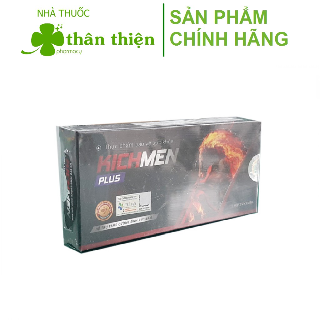 Kichmen Plus 6 viên – Hỗ trợ tăng cường sinh lý nam, giảm xuất tinh sớm, kéo dài cuộc yêu