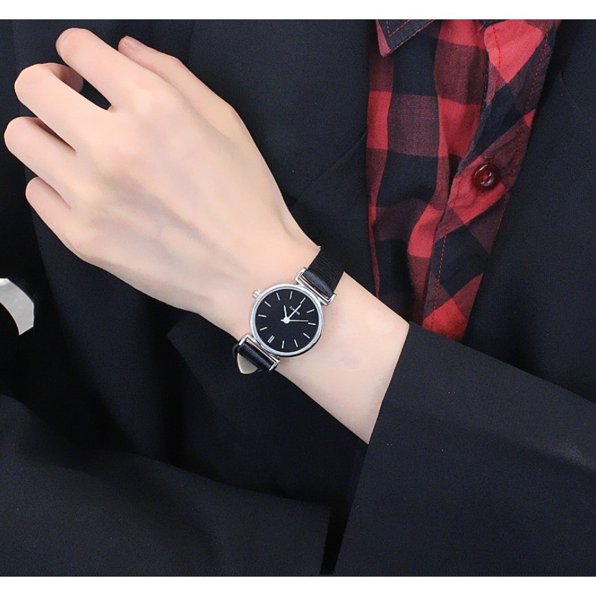 Đồng Hồ Nữ Huans h13 Mặt Tròn Nhỏ Xinh, Dây Da Cao Cấp | BigBuy360 - bigbuy360.vn