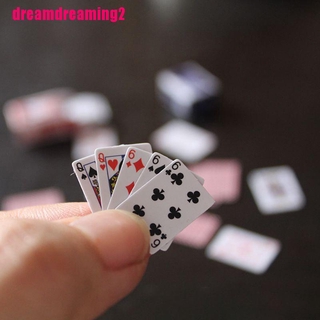 Bộ Thẻ Bài Mini Tỉ Lệ 1: 12 Xinh Xắn Dành Cho Nhà Búp Bê