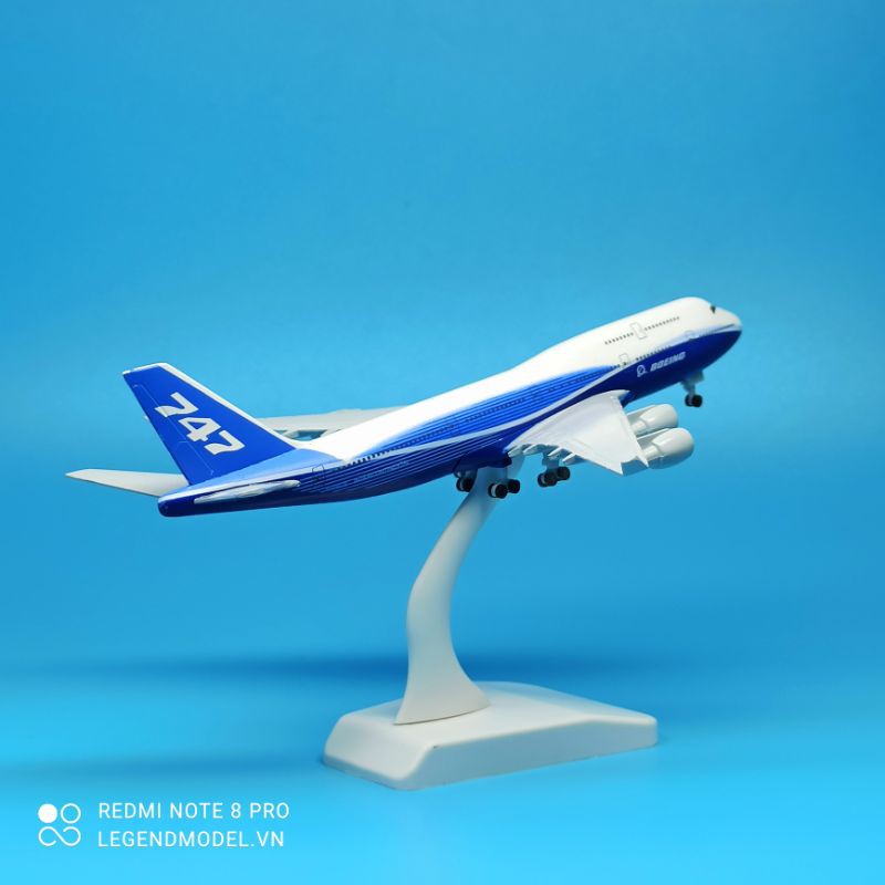 Mô hình máy bay Boeing 747 dài 20cm