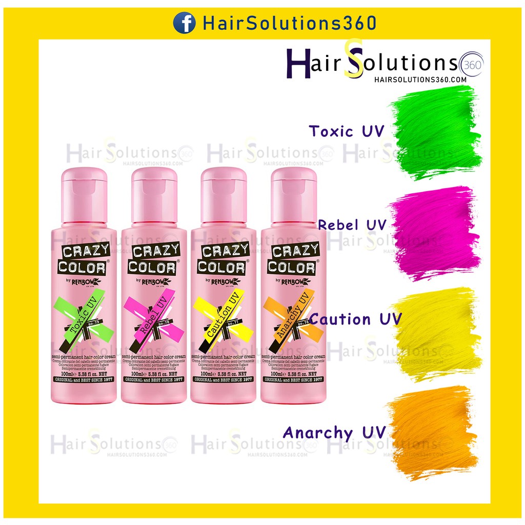 Thuốc nhuộm tóc Crazy Color - thuốc nhuộm tóc tạm thời - Hairsolutions360 [PART 2]