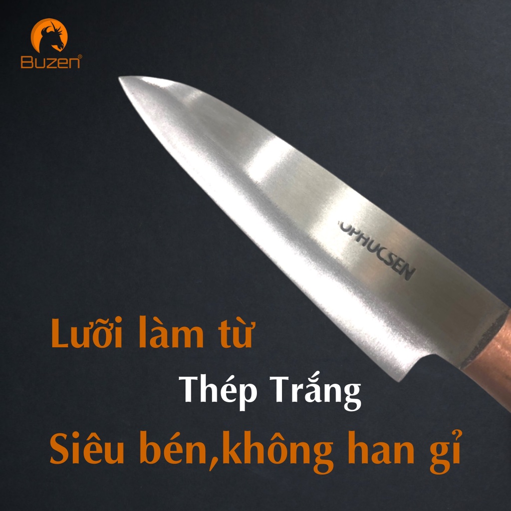 Dao Phúc Sen Chuyên gọt hoa quả dòng Cao Cấp Thép Trắng Không Han Gỉ