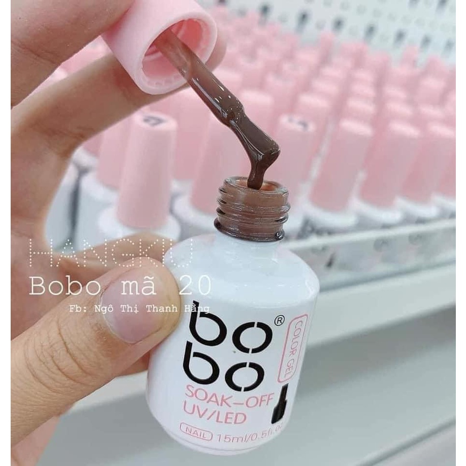 Sơn thạch Bobo màu cà phê ánh hồng siêu độc đáo lạ mắt (màu số 20) - Phụ kiện nail Hà Chi