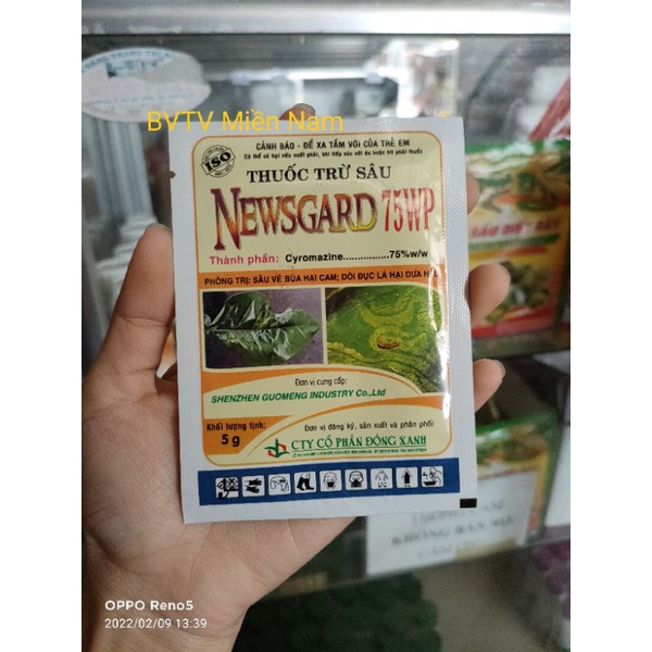 NEWSGARD 75WP, , s_âu v_ẽ b_ùa hại Cam, d_òi đ_ục l_á hại Dưa hấu