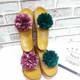 🚫 Dép bánh mì quai trong kết hoa ( 8cm)