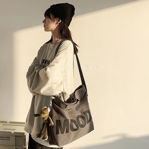 Túi Đeo Chéo Canvas Cỡ Lớn Thời Trang Hàn Quốc Học Sinh Sinh Viên Đi Học , Đi Chơi Túi đeo vai TTF110