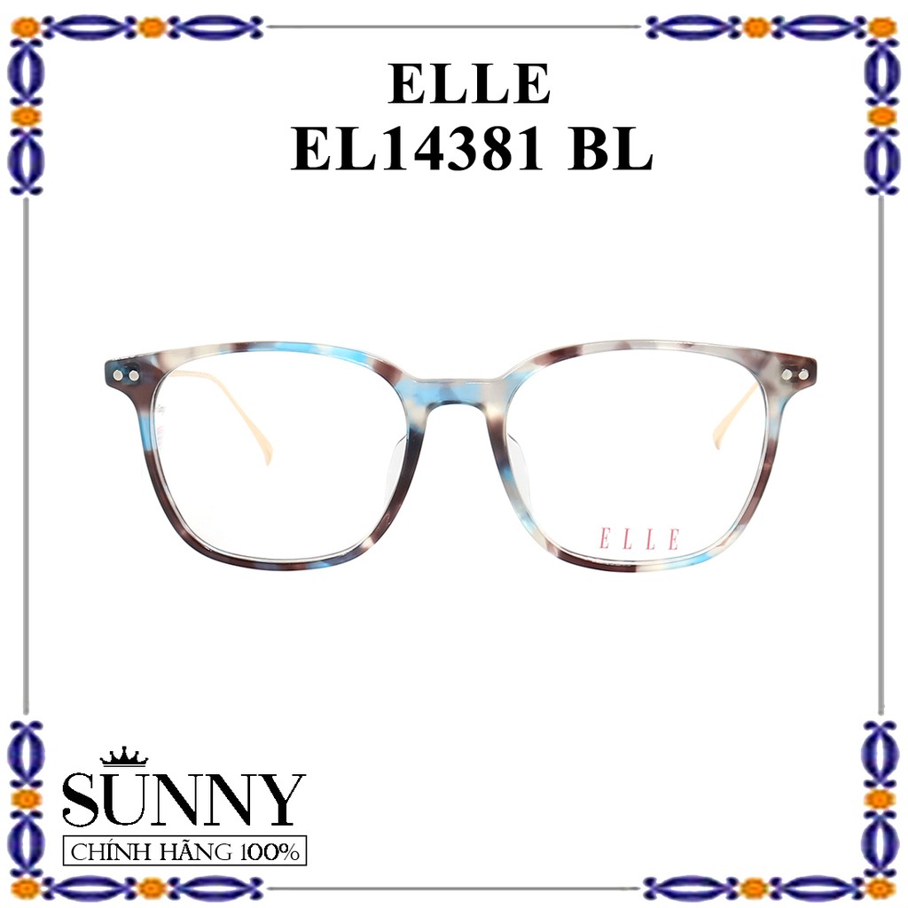 Gọng kính thời trang Elle EL14381 chính hãng Korea, bảo hành toàn quốc
