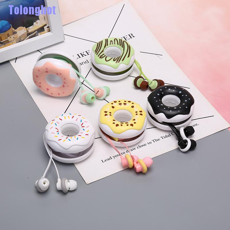 Tai Nghe Nhét Tai 3.5mm Hình Bánh Donut Dễ Thương | BigBuy360 - bigbuy360.vn