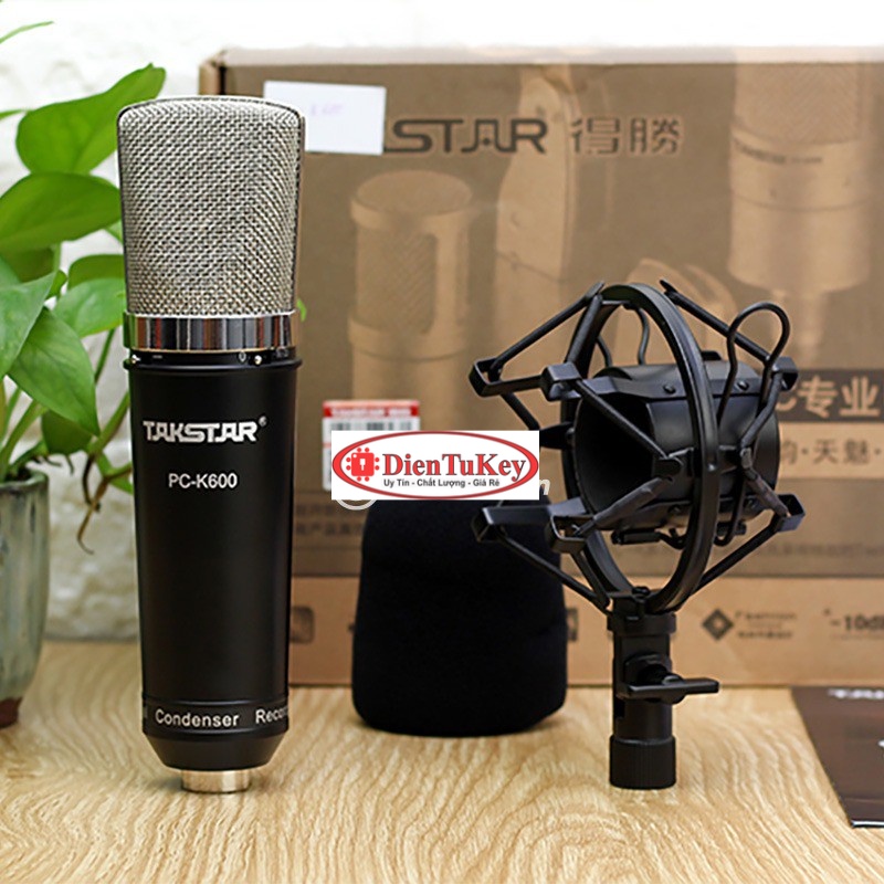 Bộ Combo Sound Card K300 Autotune Và Micro Takstar PC-K600 chuyên thu âm, livestream, karaoke online Điện Thoại Máy Tính