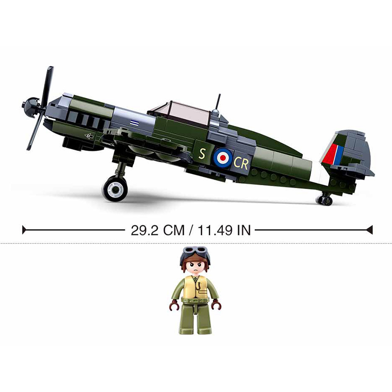 Bộ 290 Khối Lắp Ráp Mô Hình Máy Bay Chiến Đấu Sluban 0712 WW2