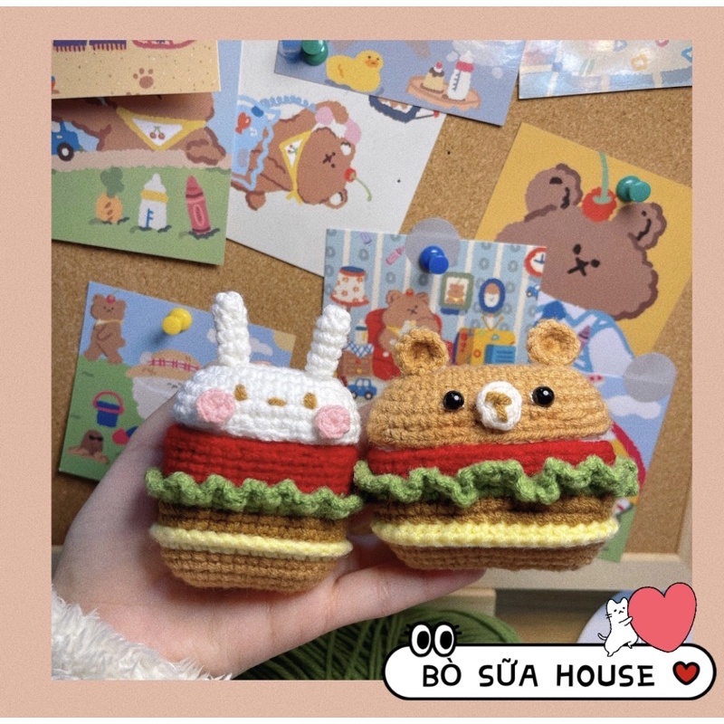 Case len handmade thỏ , gấu
