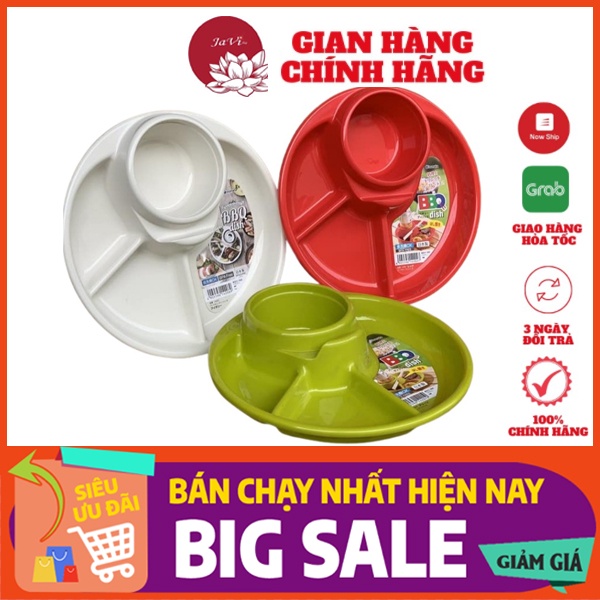 Khay ăn dặm 3 ngăn cho bé có kèm khay để cốc, thìa dĩa