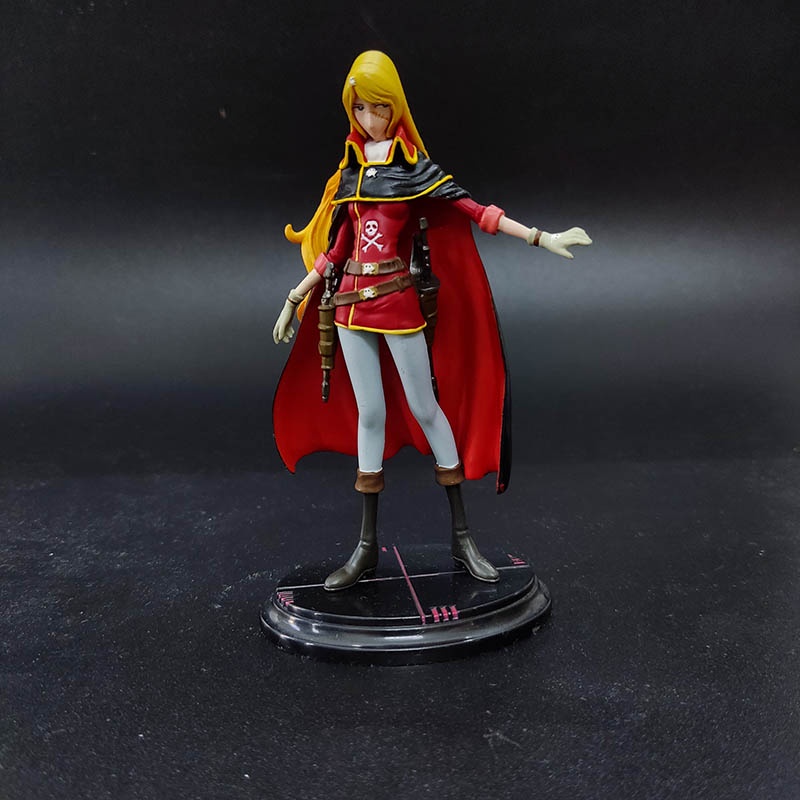 Mô hình chính hãng Konami Galaxy Express 999 195000Captain Harlock, Queen Emeraldas