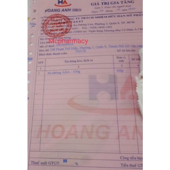 Xà phòng ASA dùng tắm cho viêm nang lông, mụn, nấm da, lang ben, ghẻ ngứa