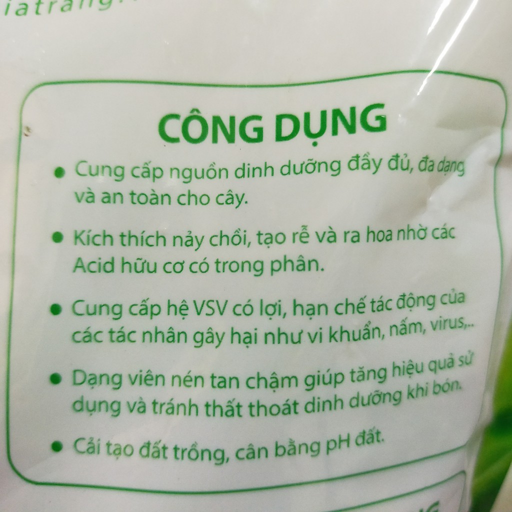 Phân trùn quế viên nén cao cấp SFARM chuyên dùng cho hoa lan - hoa kiểng