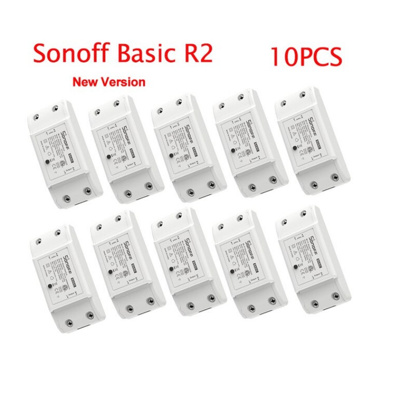 Combo 10 bộ công tắc điều khiển từ xa qua mạng wifi 3g Sonoff Basic R2 bản quốc tế