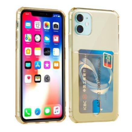 Ốp iphone Trong Suốt để card thẻ trong suốt dạ quang  Iphone 7 12 7plus 8 8plus X Xs Xr Xsmax 11 11pro 11promax 12 TPHCM