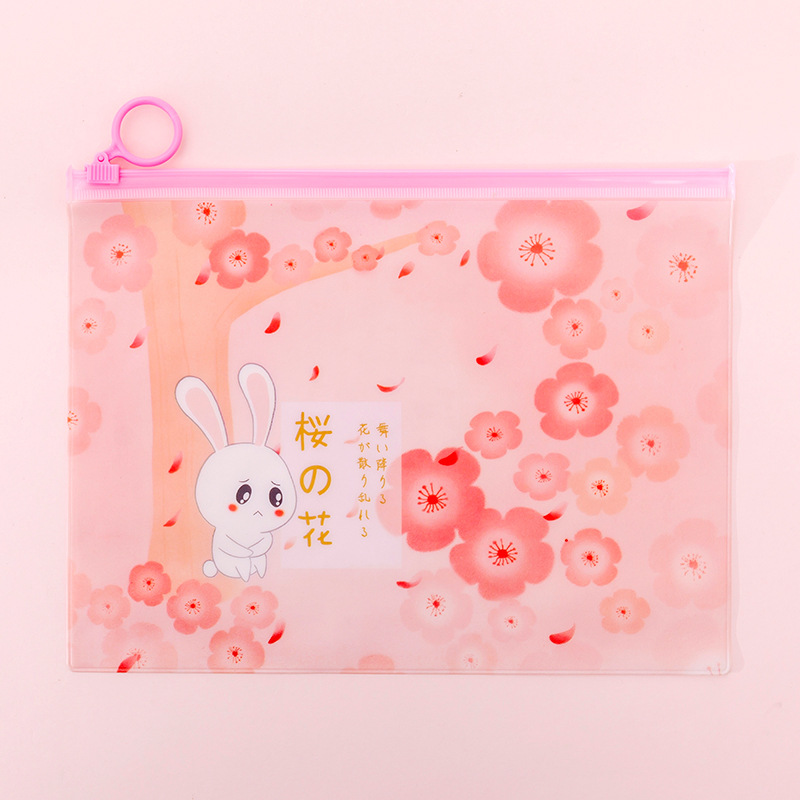 1 Túi Đựng Bút Hình Thỏ Hồng Xinh Xắn