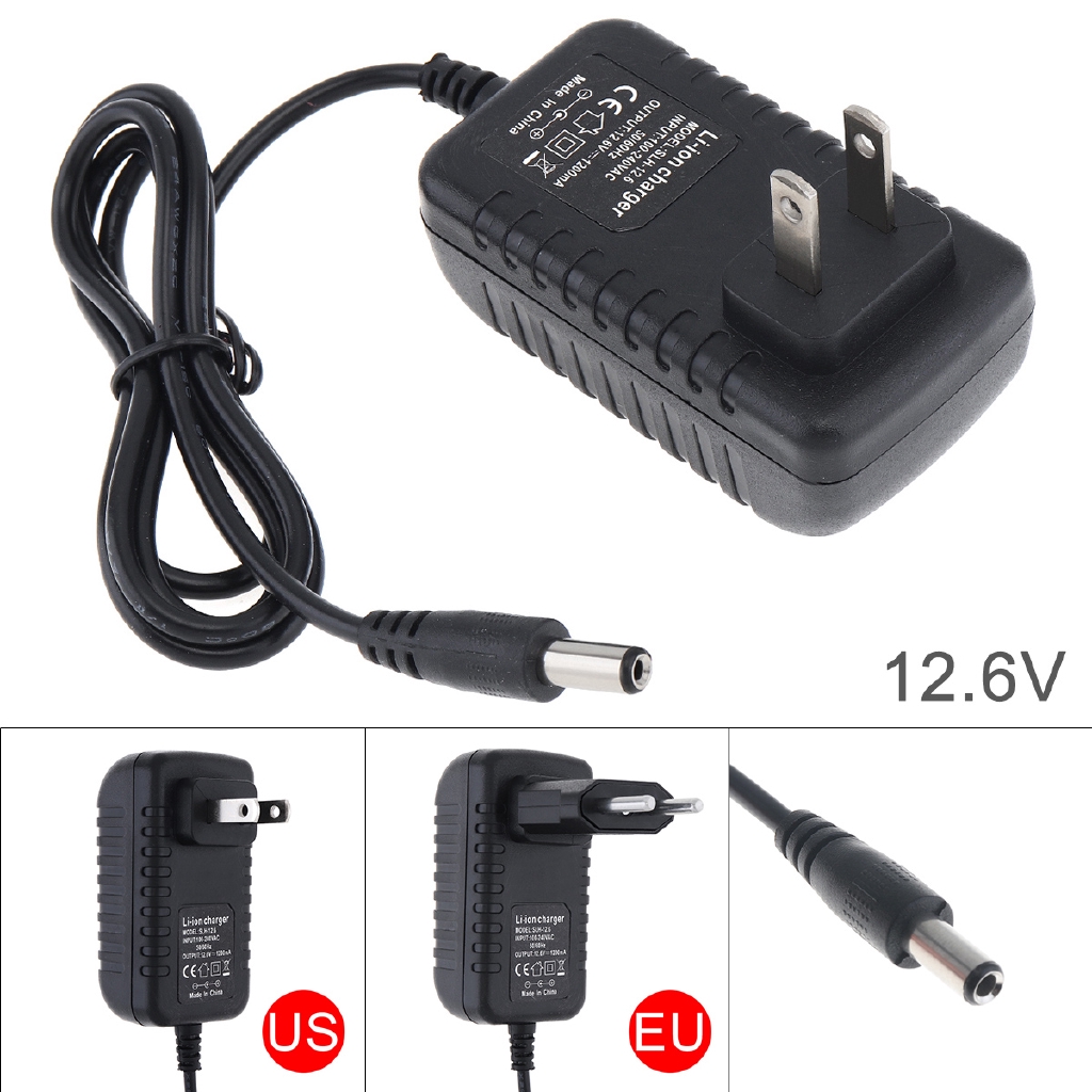 12.6V Portable Lithium Battery Rechargeable Charger