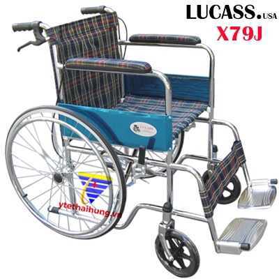 Xe Lăn Có Phanh Siêu Rẻ Lucass Mạ Chrome X9 và X79 để chân gấp gọn X91