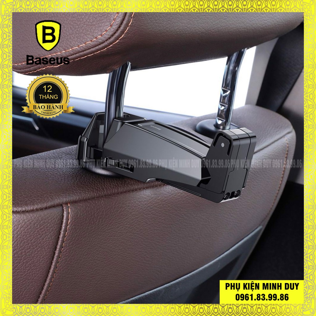 Đế giữ điện thoại gắn lưng ghế trước dùng trên xe hơi Baseus Backseat Vehicle Phone Holder Hook