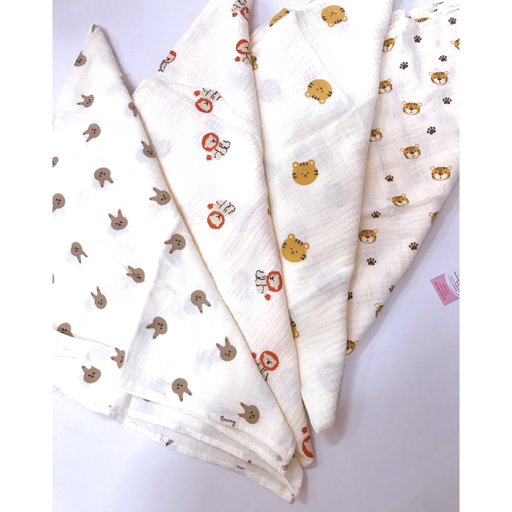 Khăn tắm xô cho bé Bunny, họa tiết xinh xắn