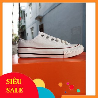 [ MŨI BÓNG + ĐẾ BA LỚP + LÓT XANH] GIÀY C.V THỂ THAO ĐEN VÀ TRẮNG NAM NỮ FULLSIZE