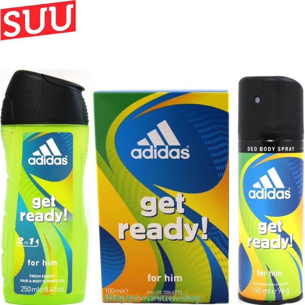 Xịt Khử Mùi Nam 150Ml Adidas Get Ready Chính Hãng.