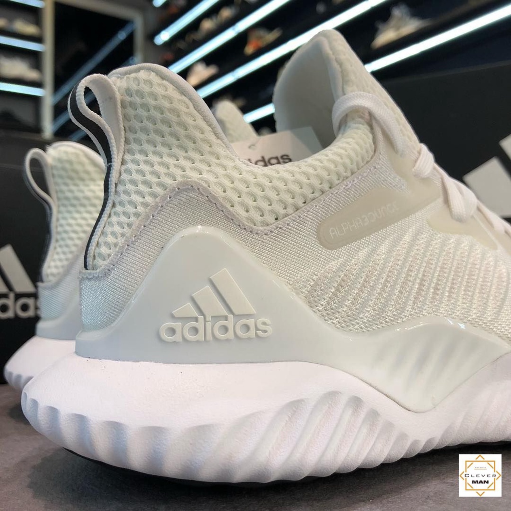 Giày Thể Thao Sneaker Nam Nữ Alphabounce Beyond Trắng Full Cực Êm Thoáng Khí  Clever Man Store