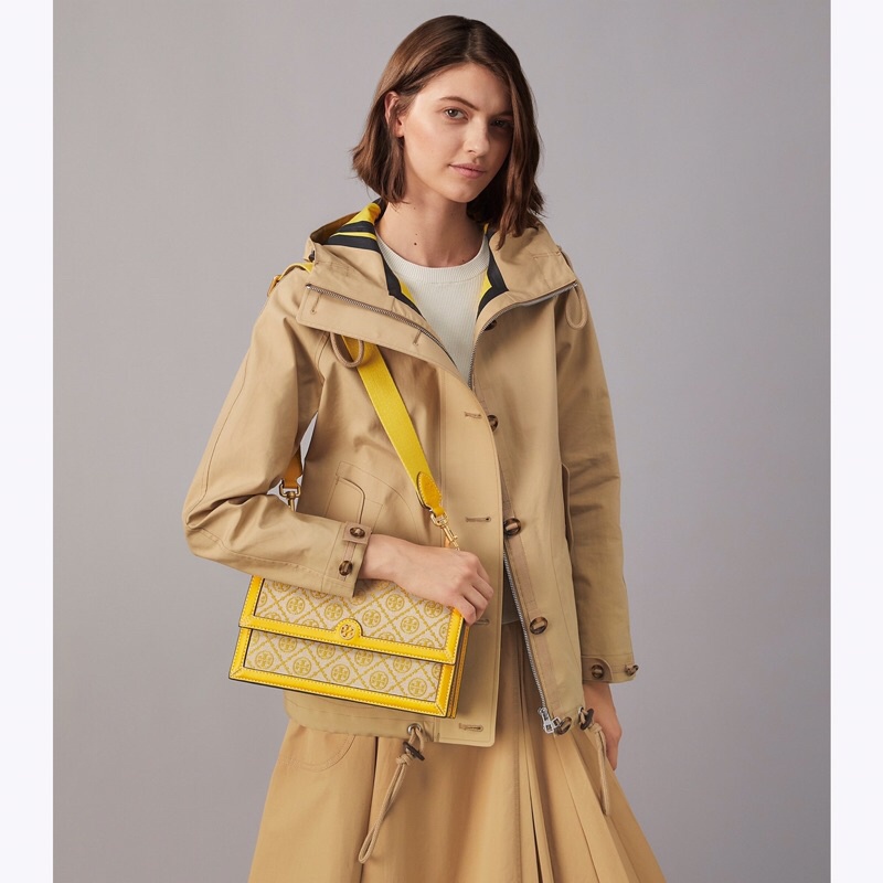 Túi TORY BURCH T MONOGRAM Jacquard Shoulder Bag ❤️code: tory 81863