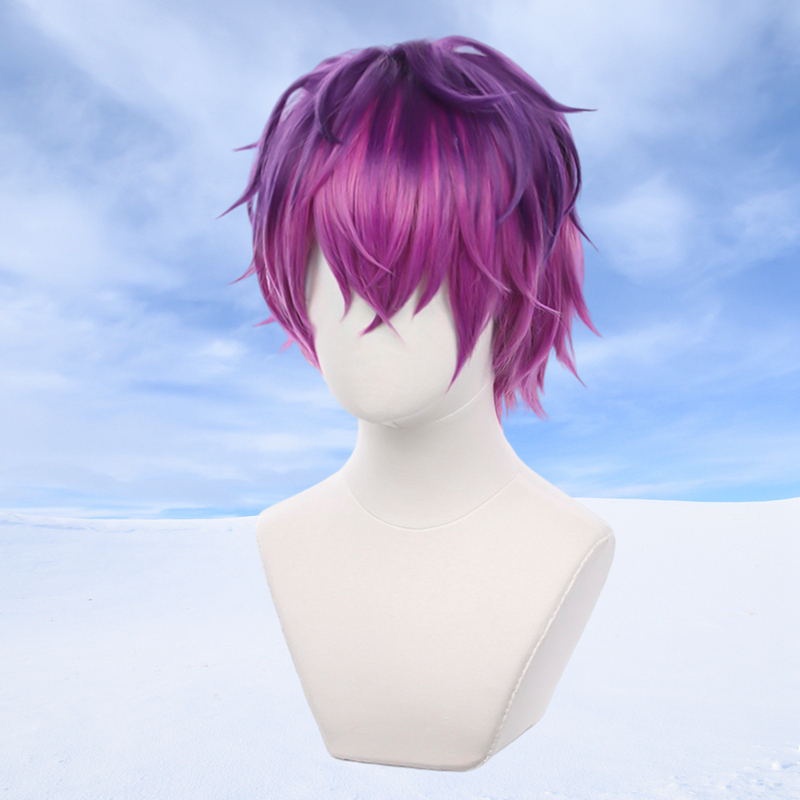 Bộ Tóc Giả Dùng Hóa Trang Màu Tím Chịu Nhiệt