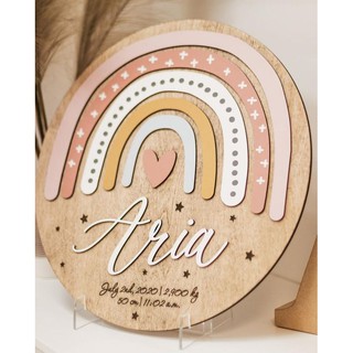 Bảng tên bé bằng gỗ