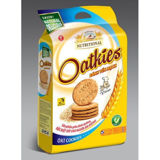 Bánh yến mạch miếng lát Oatkies gói