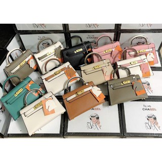 Túi H kelly Sz 20 kèm tag treo ngựa