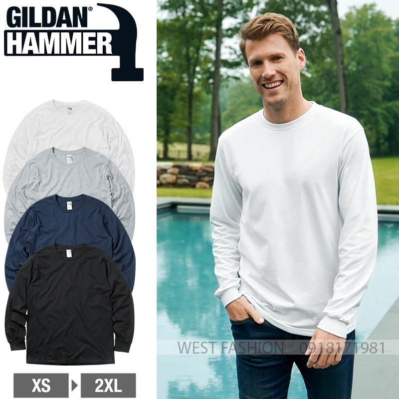 《Áo Thun Mỹ》Dài Tay Gildan Hammer US 100% Cotton