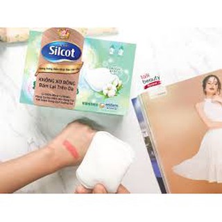 Bông Trang Điểm Silcot (bông tẩy trang) Nhật Bản (Hộp 82 miếng)
