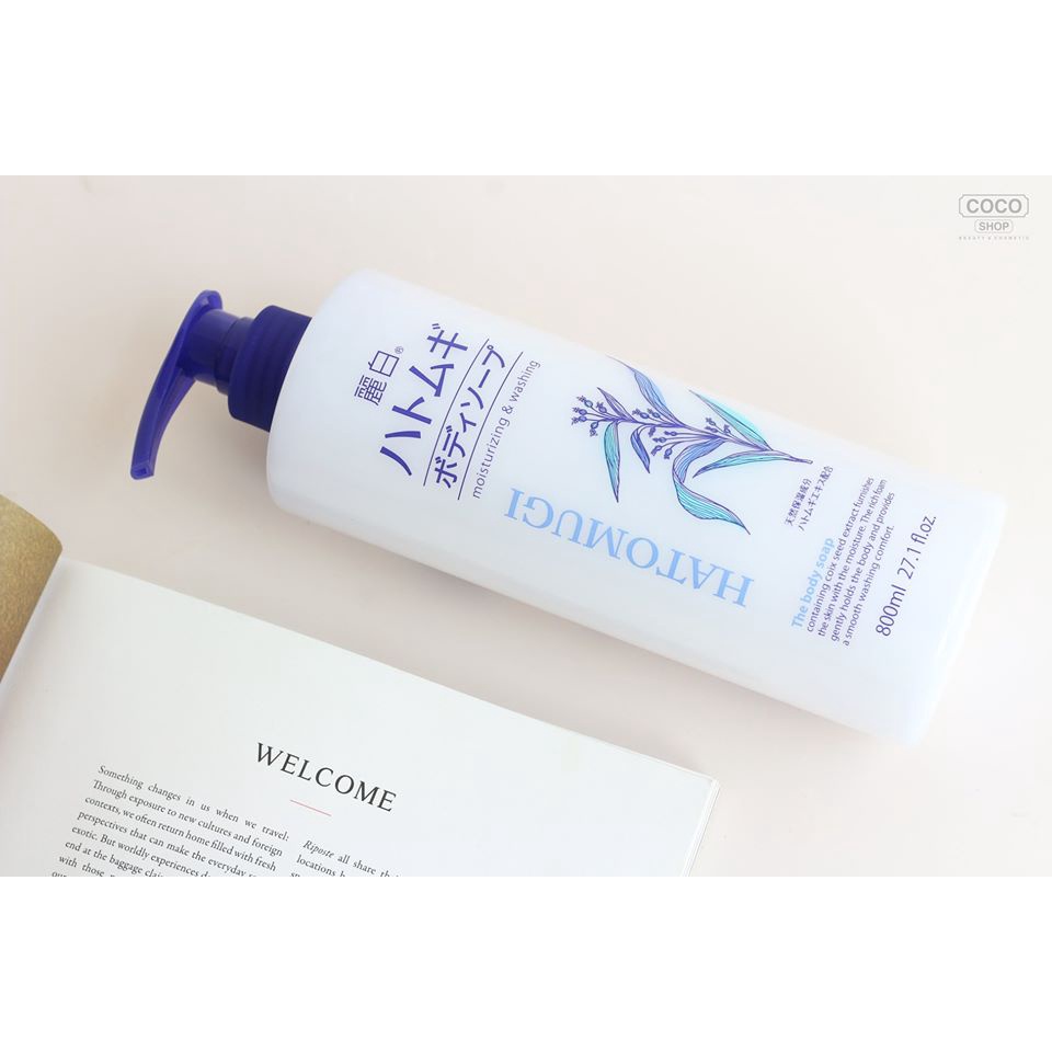 Sữa Tắm Hạt Ý Dĩ Nhật Bản - Sữa Tắm Hatomugi Trắng Da
