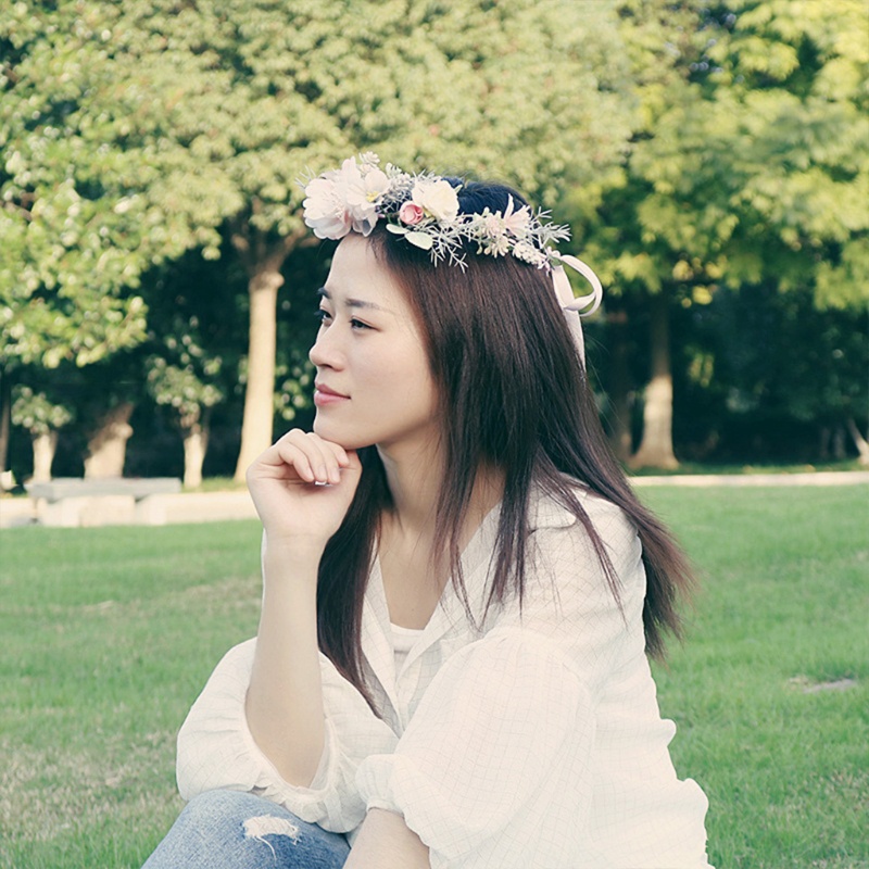 Flgo Vòng Hoa Hồng Boho Có Ruy Băng Đội Đầu Cho Tiệc Cưới Lễ Hội