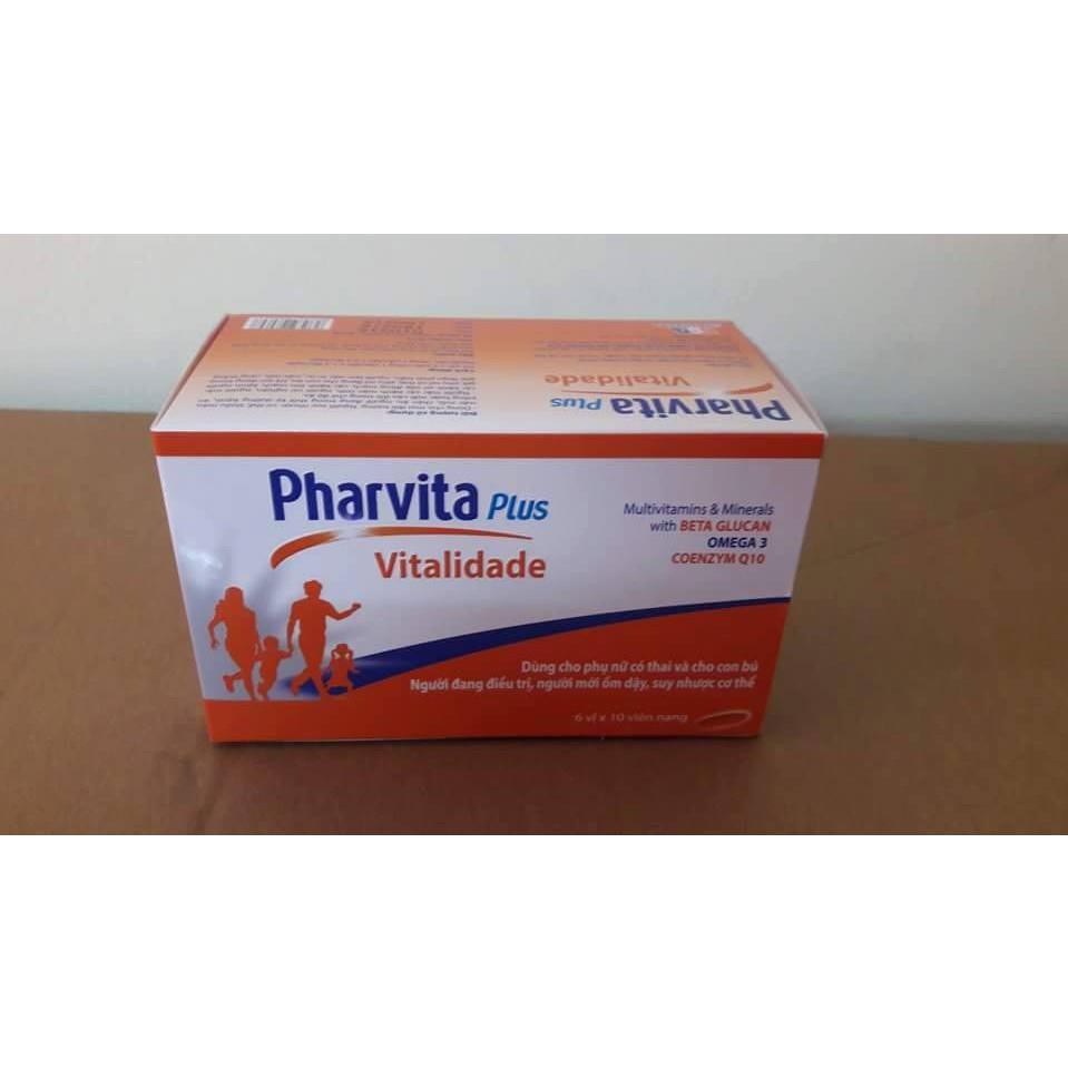 BỒI BỒ CƠ THỂ PHARVITA PLUS 60 Viên, bồi bổ cơ thể, hỗ trợ người suy nhược cơ thể | BigBuy360 - bigbuy360.vn