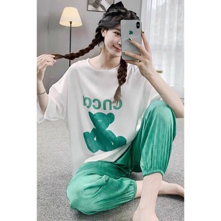 BỘ LỤA CỔ TRÒN HÌNH GẤU CAO CẤP QUẢNG CHÂU 1