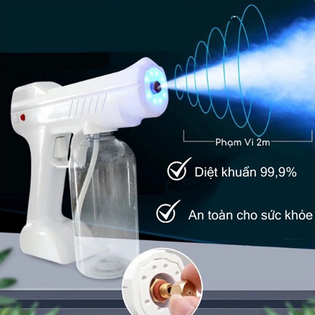 Máy khử khuẩn Nano cầm tay Atomizer Ds365 Model cải tiến Của Y01✔ Súng phun xịt khuẩn khử trùng nano -dc4570